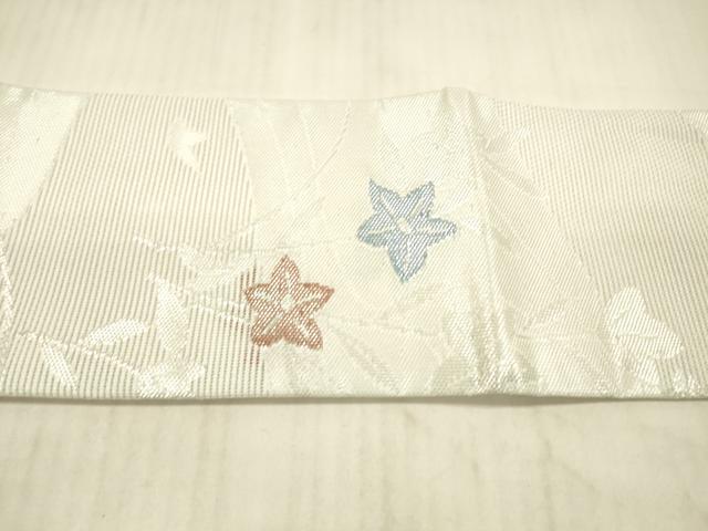 平和屋着物＊夏物 つけ帯 流水草花文 銀糸 DAAY8007cm