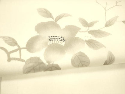 平和屋着物＊夏物 九寸名古屋帯 手描き 枝花文 正絹 逸品 DAAY8010cm