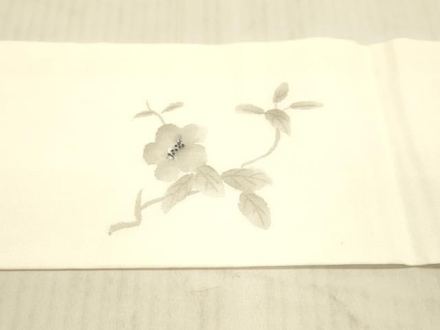 平和屋着物＊夏物 九寸名古屋帯 手描き 枝花文 正絹 逸品 DAAY8010cm