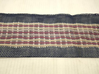 平和屋着物＊夏物 八寸名古屋帯 間道 正絹 逸品 DAAY8029cm