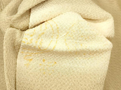 平和屋着物●九寸名古屋帯 草花文 金彩 鬼しぼ縮緬 正絹 逸品 DAAY8100cm