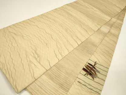 平和屋着物＊夏物 太鼓柄袋帯 成り物 正絹 逸品 DAAY8113cm