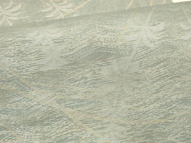 平和屋着物＊夏物 全通柄 本袋帯 枝葉文 金銀糸 正絹 逸品 DAAY8120cm