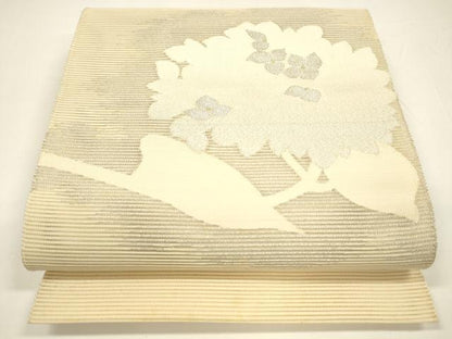 平和屋着物＊夏物 絽綴れ 八寸名古屋帯 紫陽花 金銀糸 正絹 逸品 DAAY8123cm