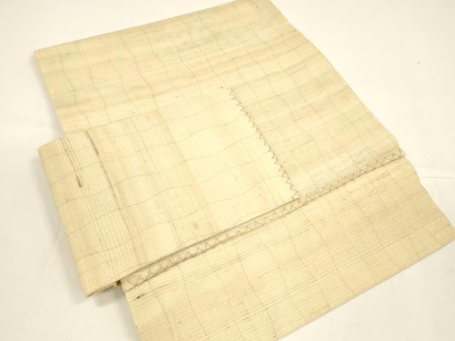 平和屋着物＊夏物 つけ帯 手描き 蛙 麻 逸品 DAAY8129cm