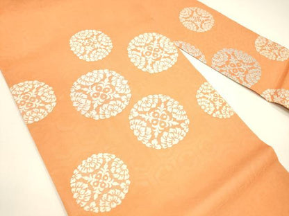 平和屋着物＊夏物 九寸名古屋帯 唐織 花丸文 正絹 逸品 DAAY8131cm