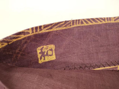 平和屋着物＊夏物 太鼓柄袋帯 作家物 型染 雛逸 光悦垣 正絹 逸品 DAAY8145cm