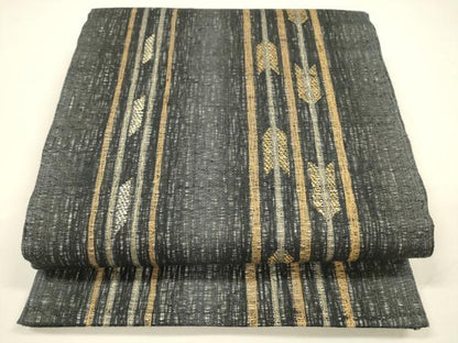 平和屋着物＊夏物 太鼓柄袋帯 矢羽間道 金銀糸 正絹 逸品 DAAY8149cm