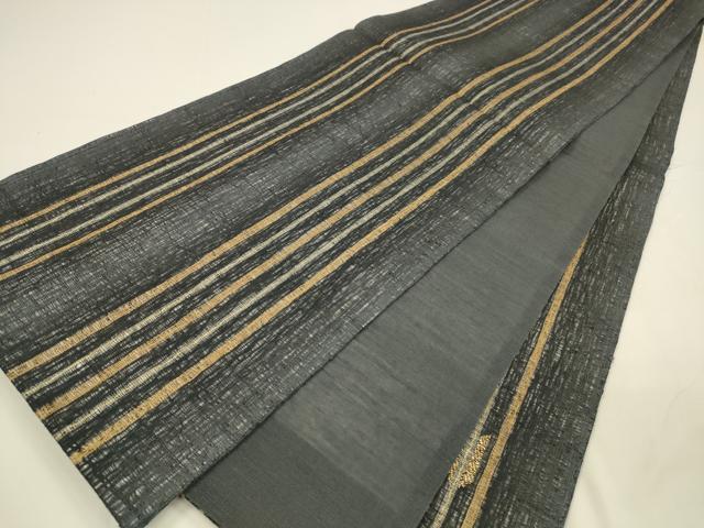 平和屋着物＊夏物 太鼓柄袋帯 矢羽間道 金銀糸 正絹 逸品 DAAY8149cm