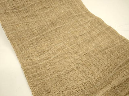 平和屋着物＊夏物 八寸名古屋帯 よろけ縞 麻 逸品 DAAY8152cm