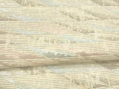 平和屋着物＊夏物 六通柄袋帯 幾何学文様 金銀糸 正絹 逸品 DAAY8156cm