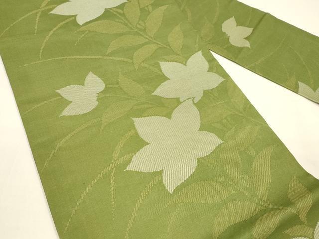 平和屋着物＊夏物 九寸名古屋帯 草花文 金糸 正絹 逸品 DAAY8164cm