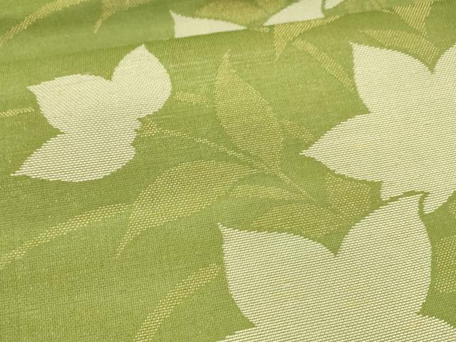 平和屋着物＊夏物 九寸名古屋帯 草花文 金糸 正絹 逸品 DAAY8164cm