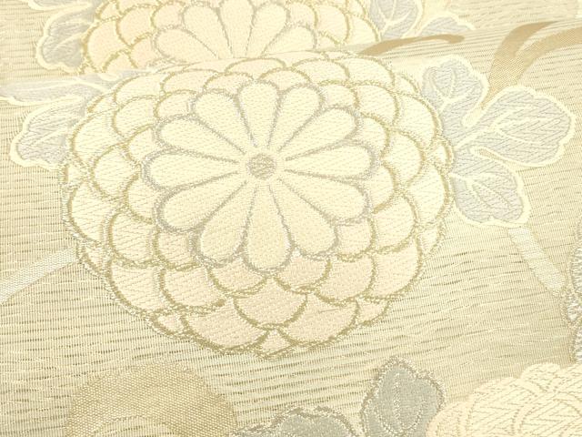 平和屋着物＊夏物 六通柄袋帯 唐織 花唐草文 金銀糸 正絹 逸品 DAAY8165cm