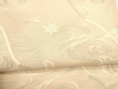 平和屋着物＊夏物 絽綴れ 太鼓柄袋帯 竜田川 銀糸 正絹 逸品 DAAY8168cm