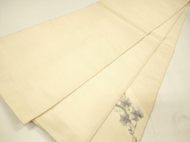 平和屋着物＊夏物 中国三大刺繍 相良刺繍 総刺繍 絽綴れ 太鼓柄袋帯 成り物蔦の葉文 正絹 逸品 DAAY8169cm