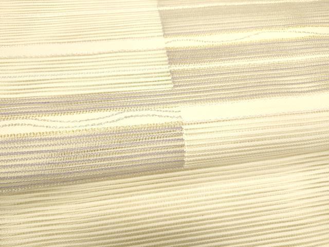平和屋着物＊夏物 絽綴れ 八寸名古屋帯 横段文 金銀糸 正絹 逸品 DAAY8170cm