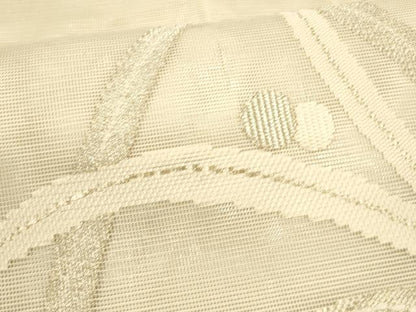 平和屋着物＊夏物 太鼓柄 本袋帯 露草文 銀糸 正絹 逸品 DAAY8172cm