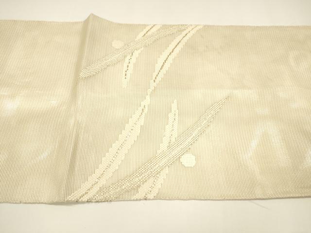 平和屋着物＊夏物 太鼓柄 本袋帯 露草文 銀糸 正絹 逸品 DAAY8172cm