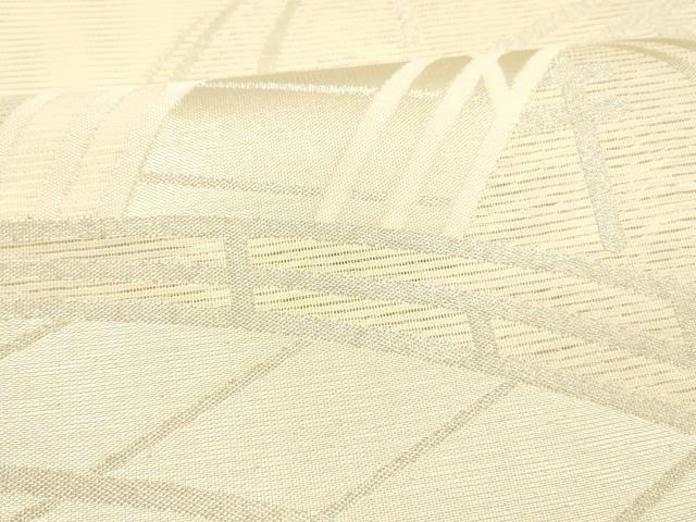 平和屋着物＊夏物 六通柄袋帯 渡橋流水文 銀糸 正絹 逸品 DAAY8174cm