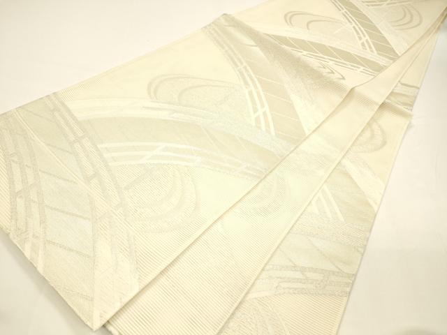 平和屋着物＊夏物 六通柄袋帯 渡橋流水文 銀糸 正絹 逸品 DAAY8174cm