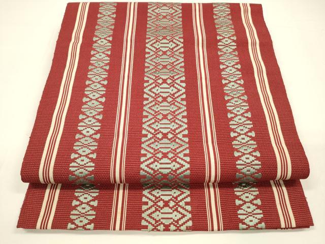 平和屋着物＊夏物 本場筑前博多織 全通柄 京袋帯 紗献上 正絹 逸品 DAAY8175cm