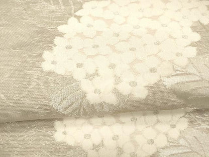 平和屋着物＊夏物 六通柄袋帯 紫陽花 銀糸 正絹 逸品 DAAY8184cm