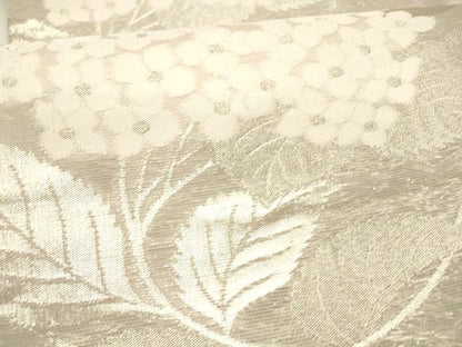 平和屋着物＊夏物 六通柄袋帯 紫陽花 銀糸 正絹 逸品 DAAY8184cm