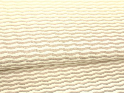 平和屋着物●本場筑前博多織 八寸名古屋帯 よろけ縞 正絹 逸品 DAAY8240cm