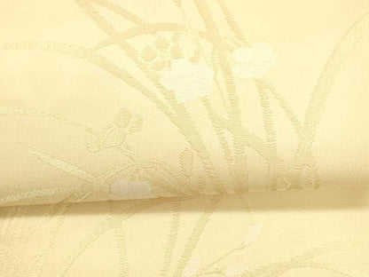 平和屋着物＊夏物 九寸開き名古屋帯 草花文 金糸 正絹 逸品 DAAY8257cm