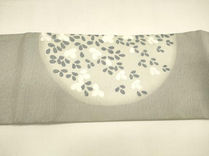 平和屋着物▽つけ帯 スリーシーズン 春夏秋 草葉文 正絹 逸品 DAAY8266cm