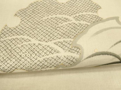 平和屋着物＊夏物　太鼓柄袋帯　手描き　雪輪鹿の子芝文　金彩　正絹　逸品　DAAY8267cm