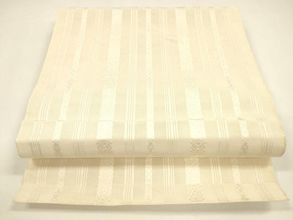 平和屋着物＊夏物 本場筑前博多織 八寸名古屋帯 紗献上 肌色 正絹 逸品 DAAY8270cm