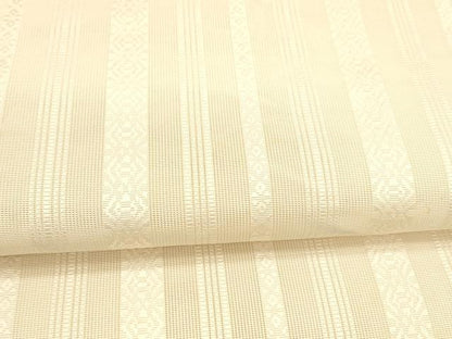 平和屋着物＊夏物 本場筑前博多織 八寸名古屋帯 紗献上 肌色 正絹 逸品 DAAY8270cm