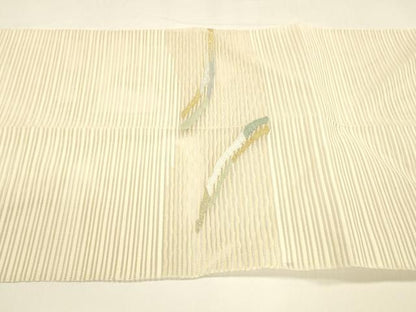平和屋着物＊夏物 八寸名古屋帯 絽綴れ 抽象文様 金銀糸 正絹 逸品 DAAY8281cm