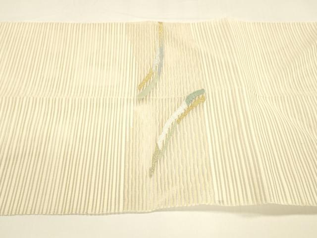 平和屋着物＊夏物 八寸名古屋帯 絽綴れ 抽象文様 金銀糸 正絹 逸品 DAAY8281cm
