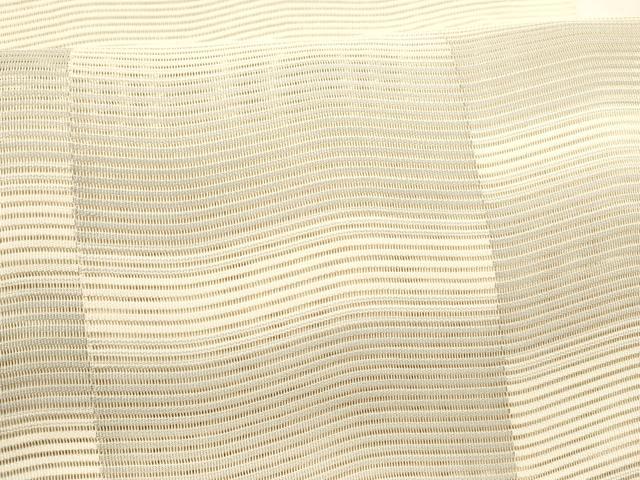 平和屋着物＊夏物 八寸名古屋帯 絽綴れ よろけ縞 正絹 逸品 DAAY8283cm