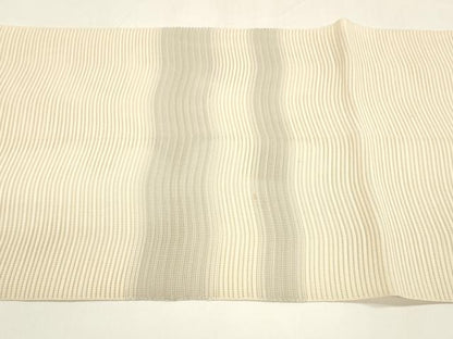 平和屋着物＊夏物 八寸名古屋帯 絽綴れ よろけ縞 正絹 逸品 DAAY8283cm