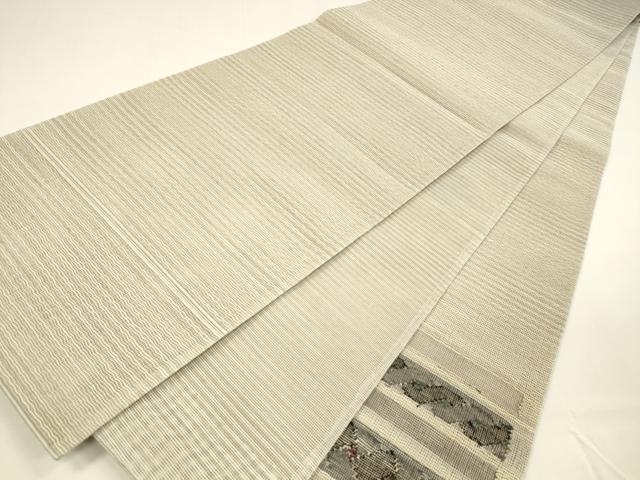 平和屋着物＊夏物 太鼓柄袋帯 横段文 正絹 逸品 DAAY8284cm