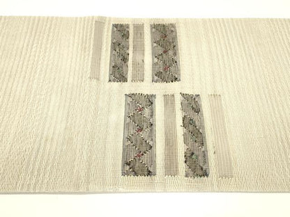 平和屋着物＊夏物 太鼓柄袋帯 横段文 正絹 逸品 DAAY8284cm