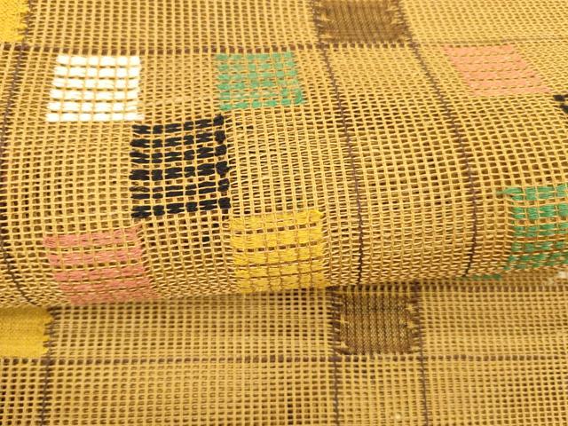 平和屋着物＊夏物 八寸名古屋帯 抽象文様 正絹 逸品 DAAY8290cm