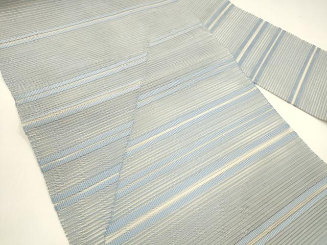平和屋着物＊夏物 八寸名古屋帯 絽綴れ 横段文 正絹 逸品 DAAY8291cm