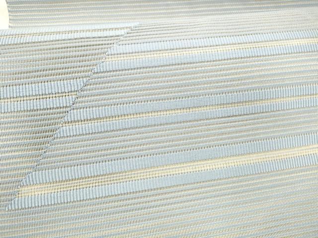 平和屋着物＊夏物 八寸名古屋帯 絽綴れ 横段文 正絹 逸品 DAAY8291cm