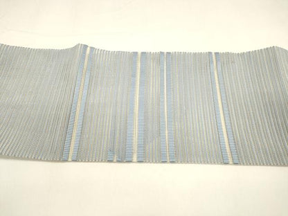 平和屋着物＊夏物 八寸名古屋帯 絽綴れ 横段文 正絹 逸品 DAAY8291cm