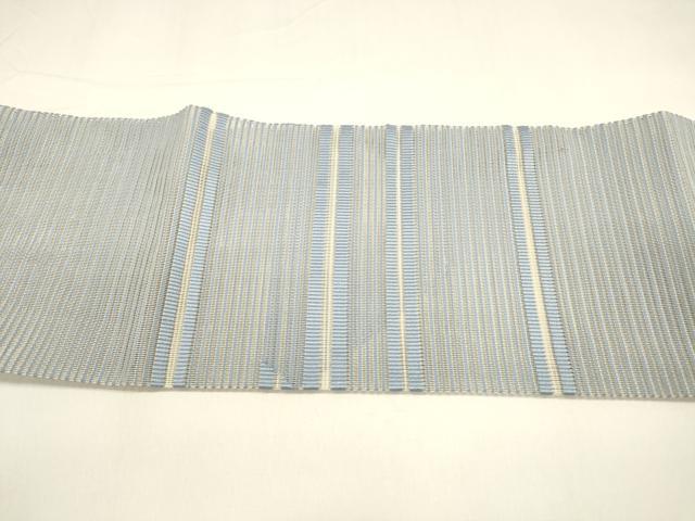 平和屋着物＊夏物 八寸名古屋帯 絽綴れ 横段文 正絹 逸品 DAAY8291cm