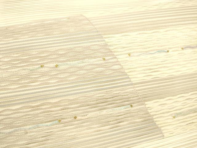 平和屋着物＊夏物 八寸名古屋帯 絽綴れ 抽象文様 金銀糸 正絹 逸品 DAAY8292cm