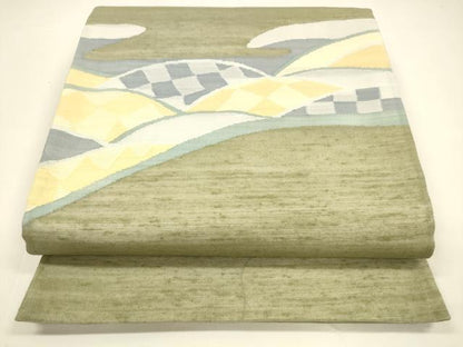 平和屋着物＊夏物 太鼓柄袋帯 流水文 正絹 逸品 DAAY8301cm