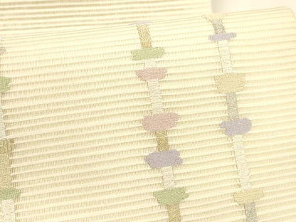 平和屋着物＊夏物 八寸名古屋帯 絽綴れ 抽象文様 金銀糸 正絹 逸品 DAAY8302cm