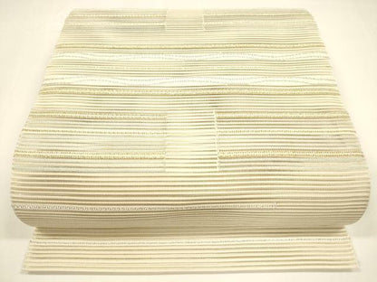 平和屋着物＊夏物 八寸名古屋帯 絽綴れ 抽象文様 金銀糸 正絹 逸品 DAAY8306cm