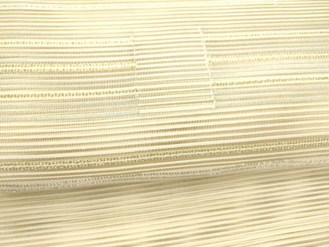 平和屋着物＊夏物 八寸名古屋帯 絽綴れ 抽象文様 金銀糸 正絹 逸品 DAAY8306cm